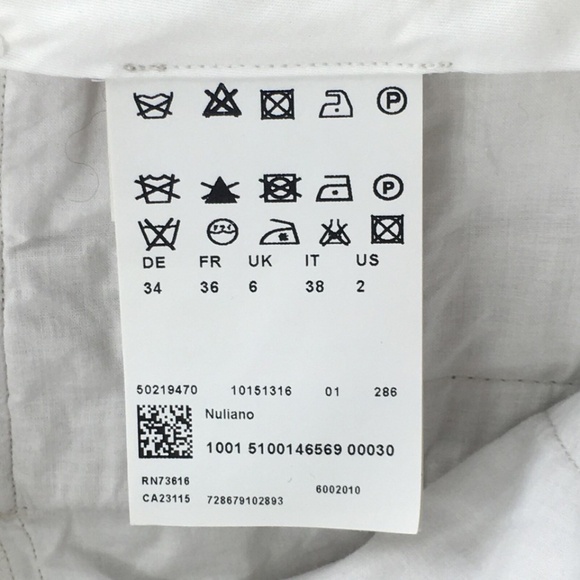 Boss Hugo Boss Women Pants Straight Flare Leg Cotton Blend Tan Pants Sz 2 - Picture 8 of 9